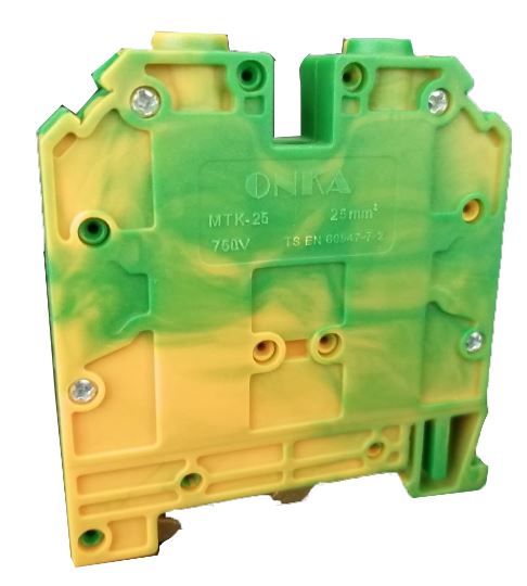 MTK 25mm² VİDA BAĞLANTILI TOPRAKLAMA RAY KLEMENSİ