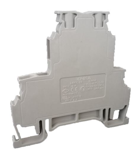 MRK 2,5mm² İKİ KATLI VİDA BAĞLANITILI RAY KLEMENS