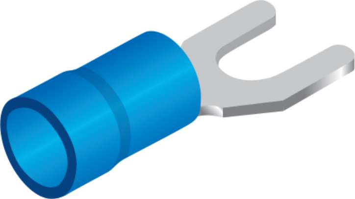 1,5-2,5 MM2 4 SV İZOLELİ ÇATAL TİP KABLO UCU